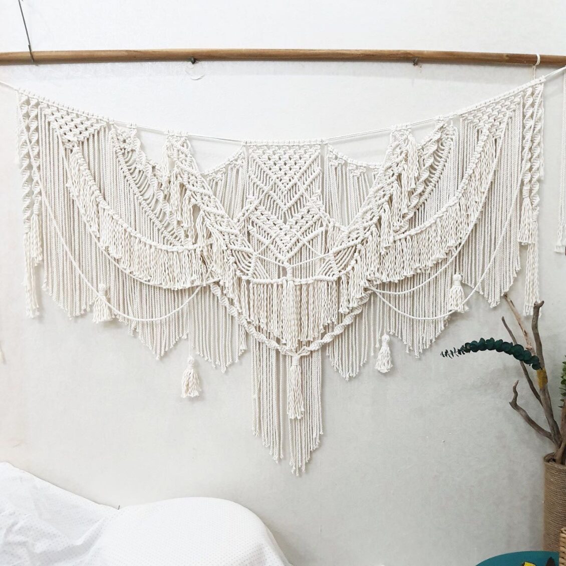 Rèm trang trí tường macrame size lớn - Kieuhandmadeshop
