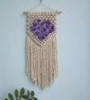 Thảm Macrame Hình Trái Tim Treo Tường