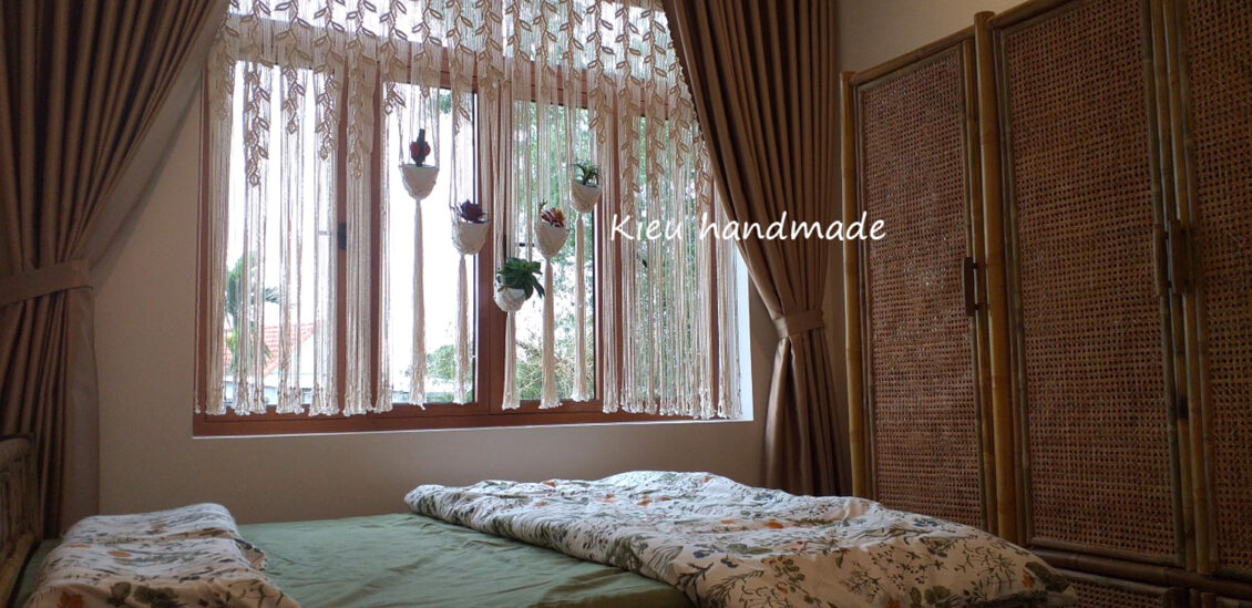 Rèm cửa sổ chống nắng đẹp macrame - Kieuhandmadeshop