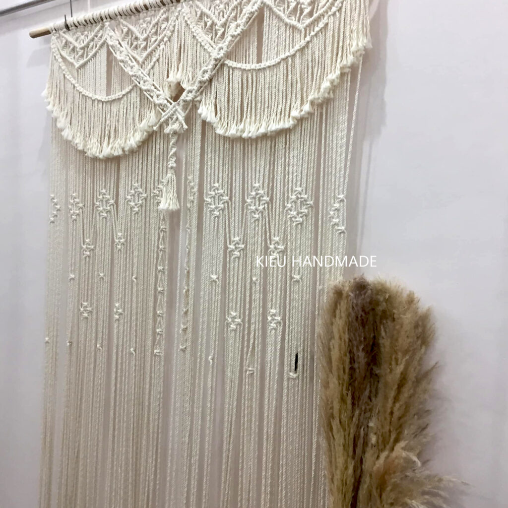 Rèm cửa phòng khách Macrame - Kieuhandmadeshop