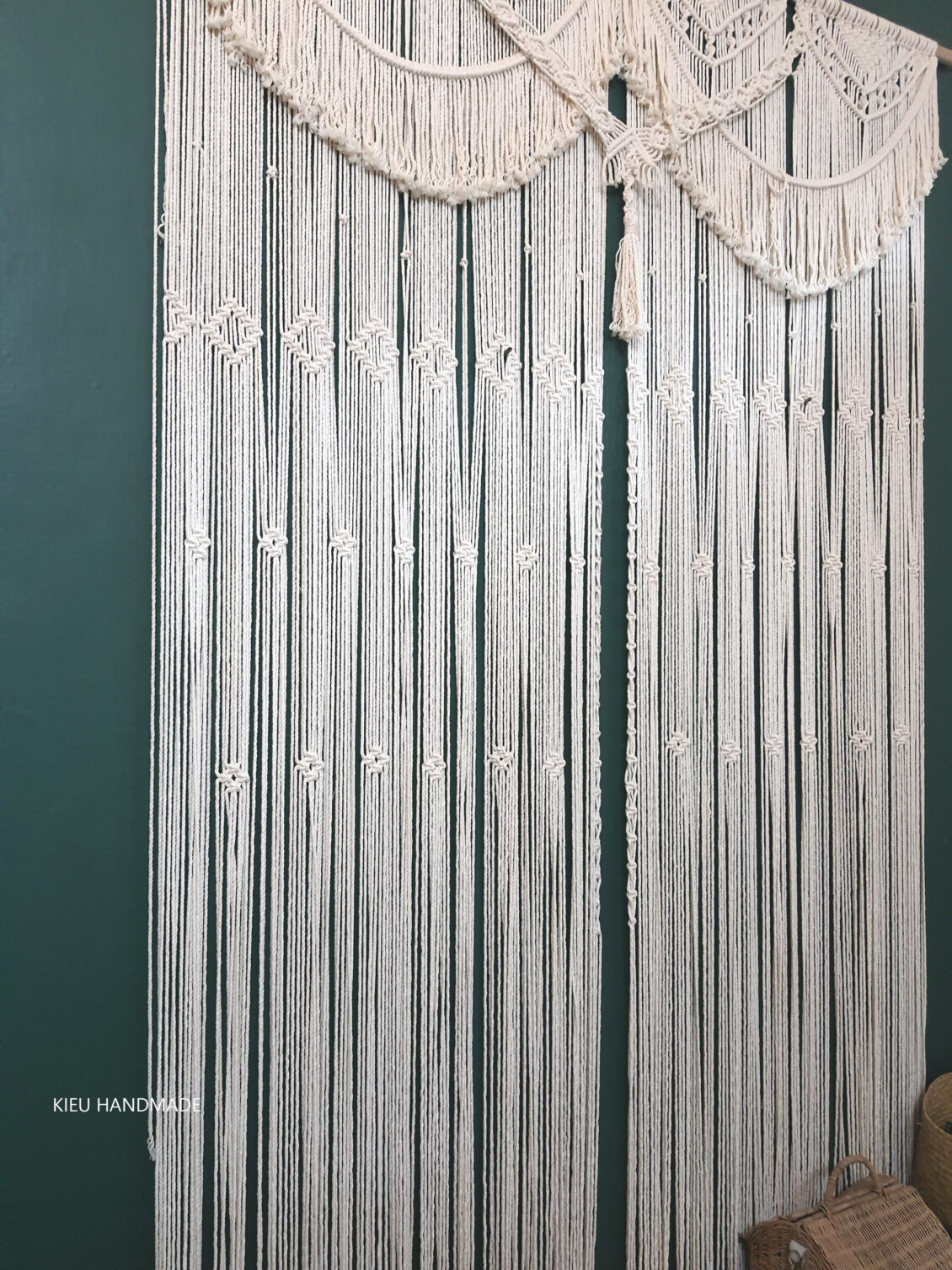 Rèm cửa phòng khách Macrame - Kieuhandmadeshop