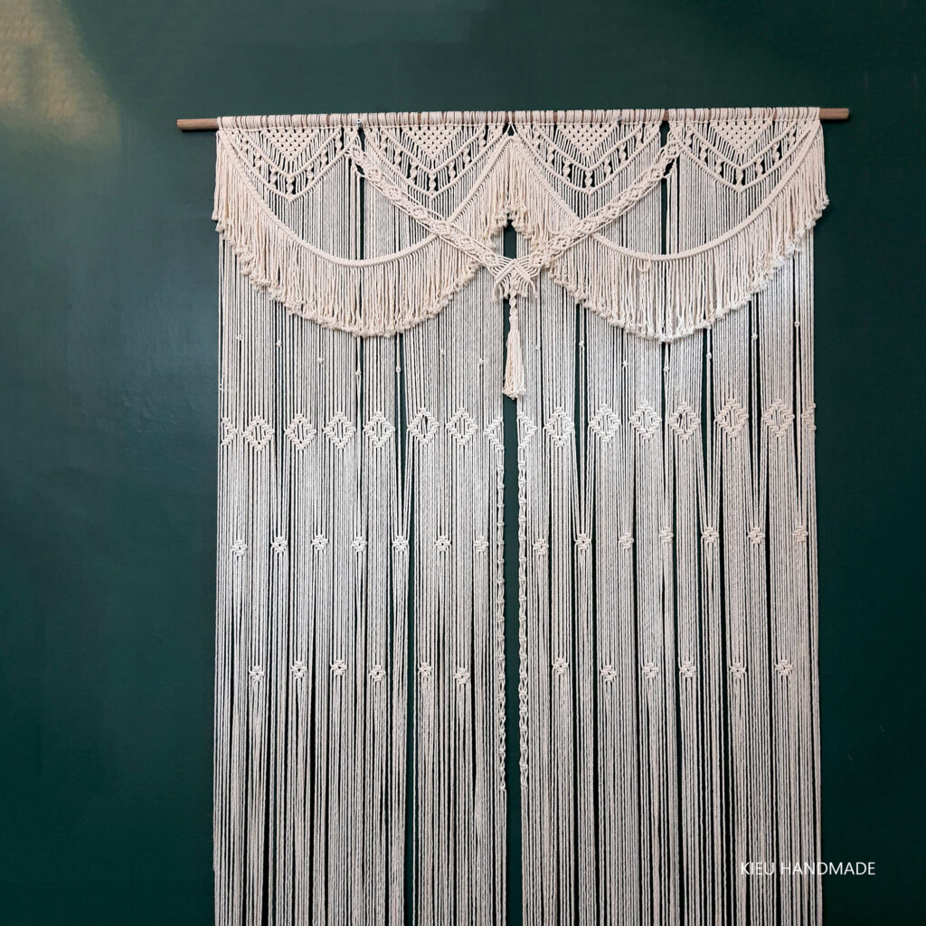 Rèm cửa phòng khách Macrame - Kieuhandmadeshop