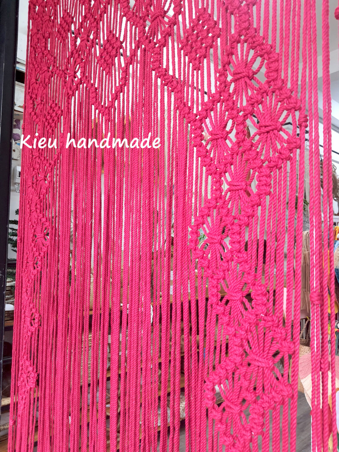 Rèm tổ ong thắt dây macrame - Kieuhandmadeshop