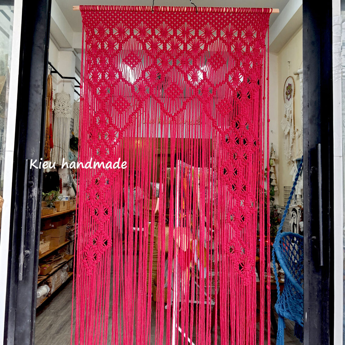 Rèm tổ ong thắt dây macrame - Kieuhandmadeshop