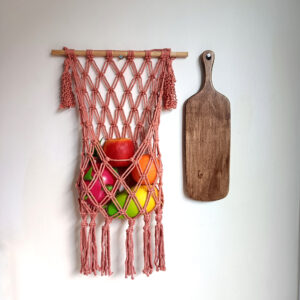Giỏ treo rau, củ quả Macrame
