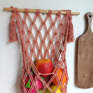 Giỏ treo rau, củ quả Macrame