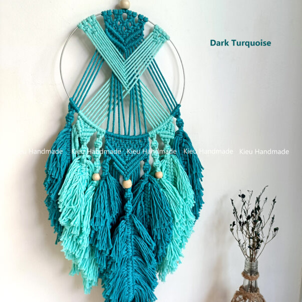 Macrame dreamcatcher trang trí tường nghệ thuật