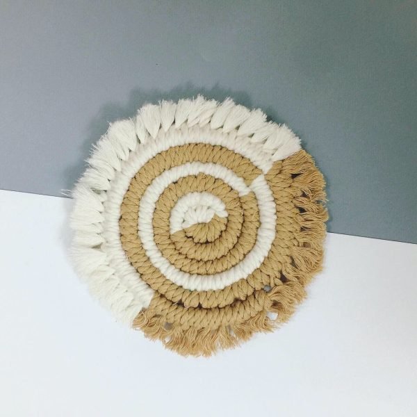Lót ly macrame - Mẫu Tròn - Ảnh 4