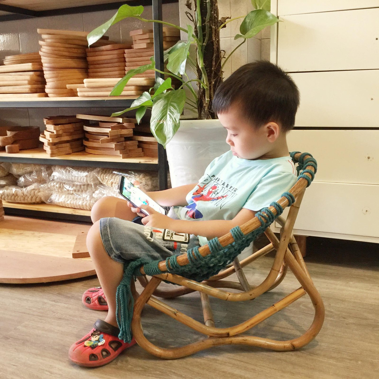 Ghế Mây Macrame Cho Bé - Ảnh 3