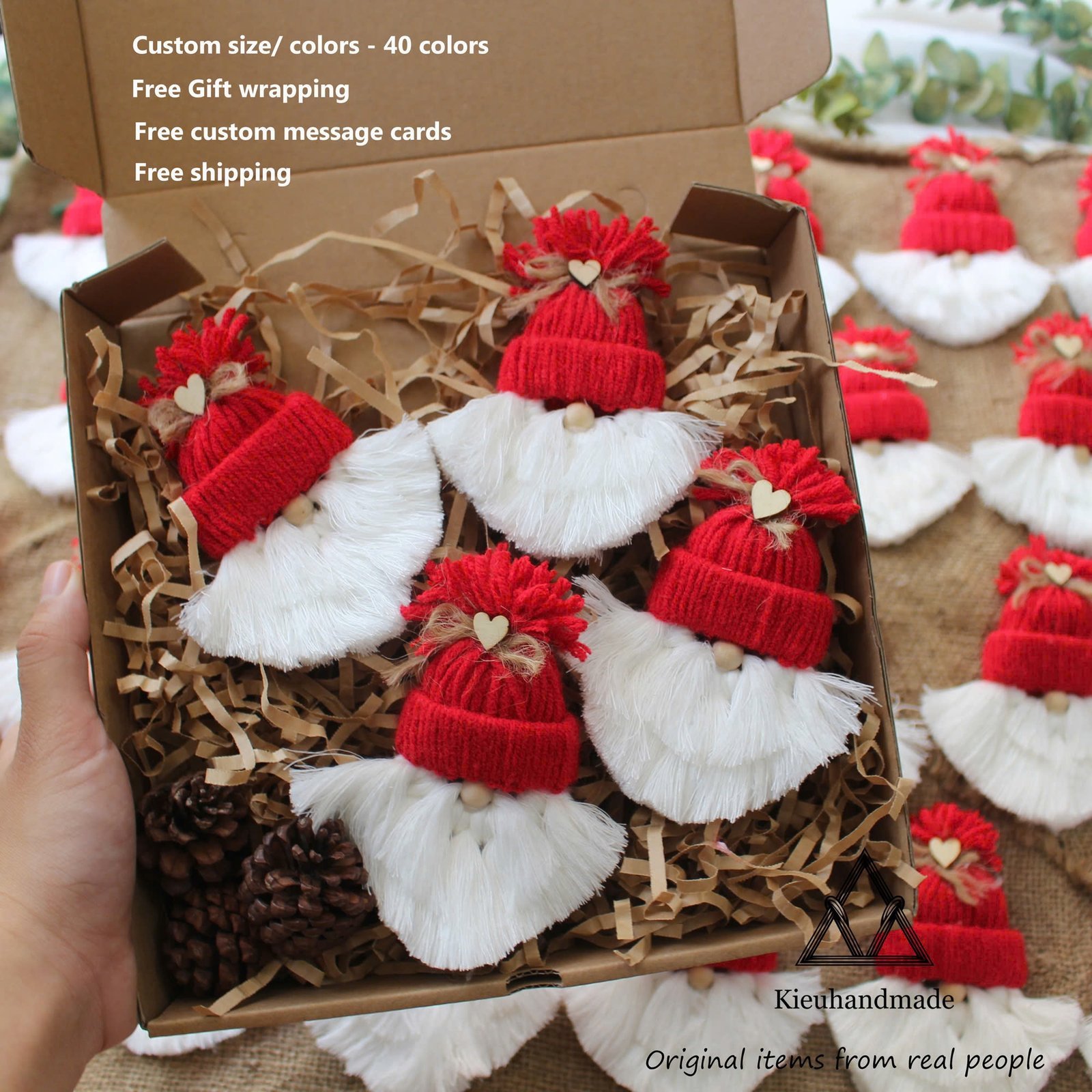 "Ảnh Thật 100%" Trang trí giáng sinh Ông Già Noel, trang trí cây thông, trang trí noel - Ảnh 5