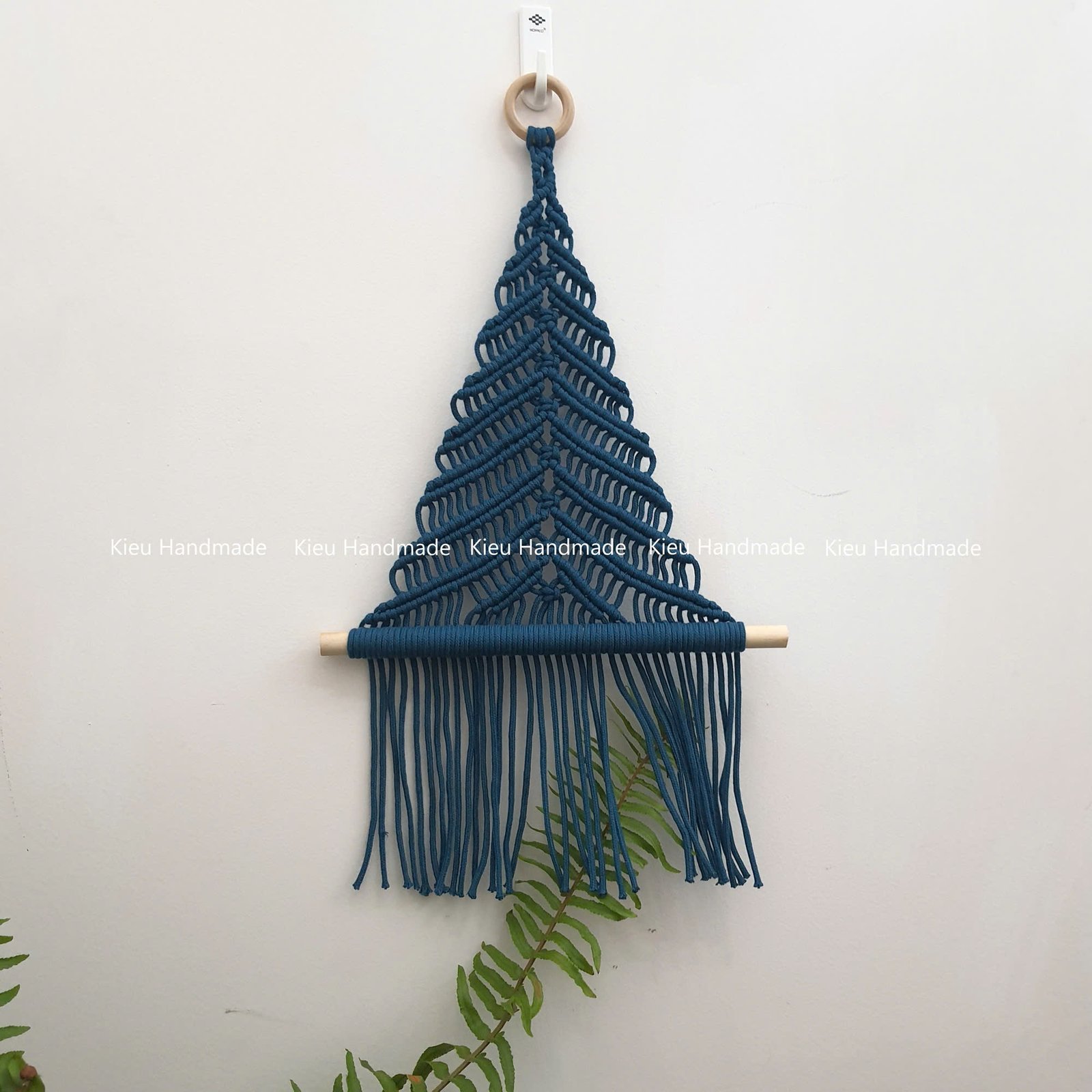 Ảnh thật 100% - Sản phẩm của Tiệm - Cây thông Noel Macrame Handmade Treo Tường.Cây Giáng sinh độc đáo.Quà tặng Giáng Sinh. - Ảnh 3