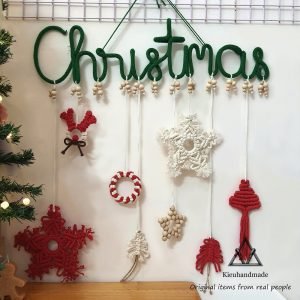 Bộ đồ trang trí Giáng Sinh Macrame