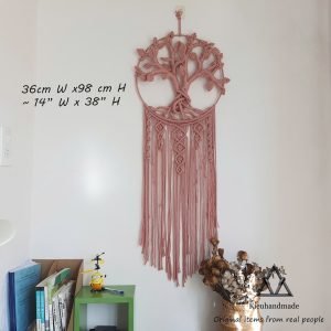 Dreamcatcher Tree of Life màu hồng nữ tính và độc đáo