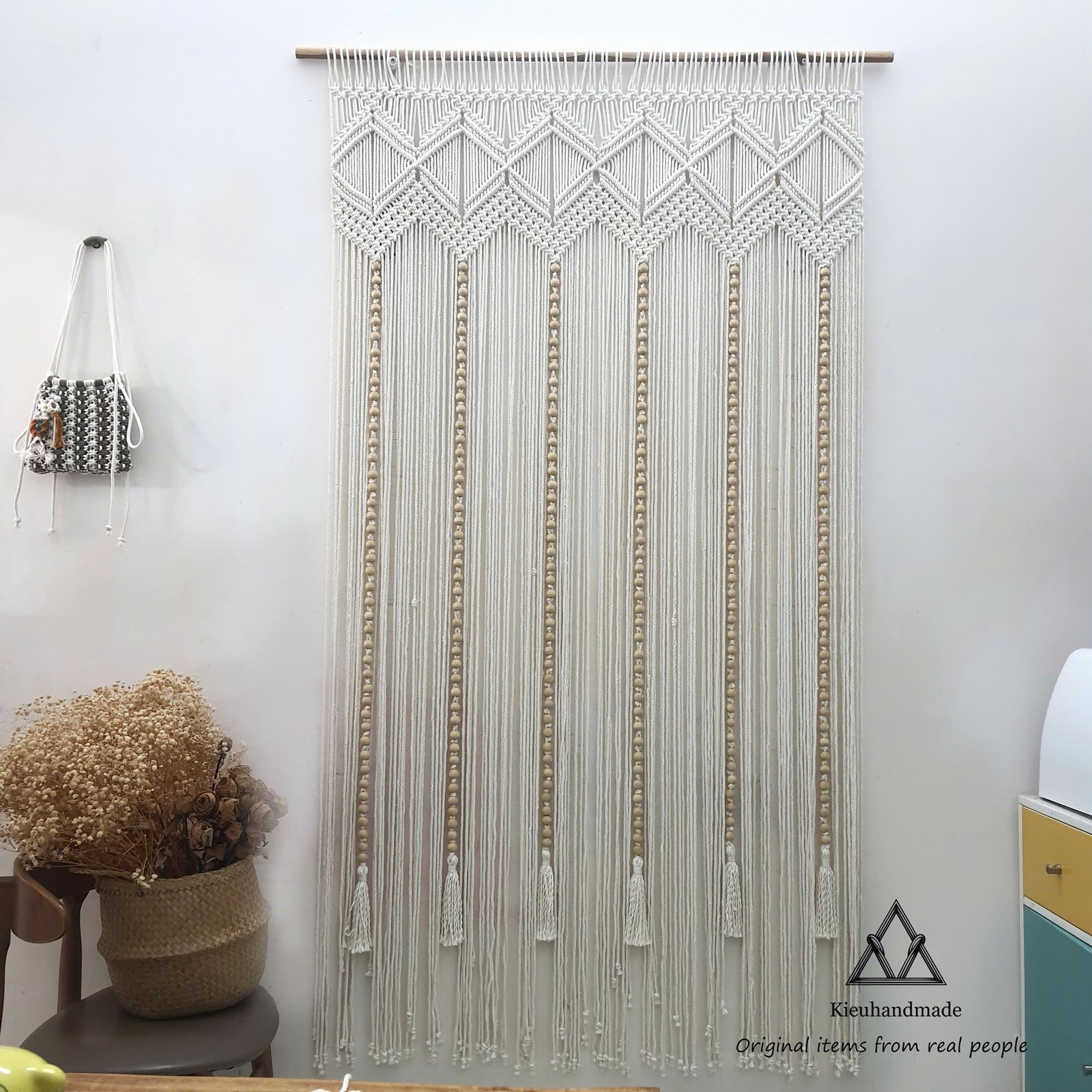 Rèm Macrame làm vách ngăn và trang trí cửa