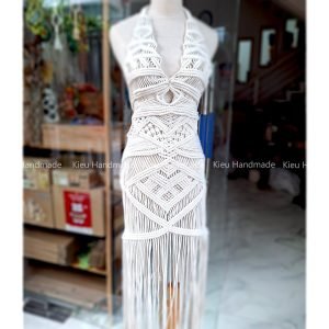Đầm , Váy macrame, đầm tết dây phong cách Boho,chụp hình ngoại cảnh