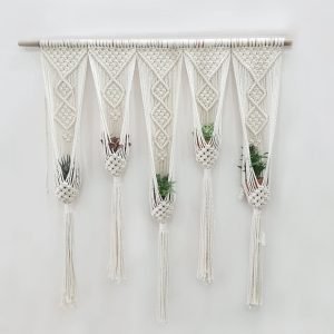 Rèm Macrame Treo Cây – Set 6 chậu