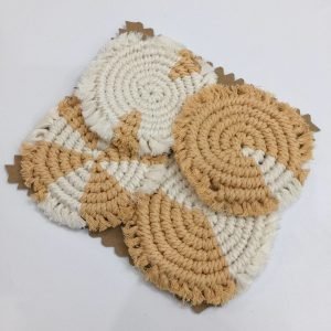 Lót ly macrame - Mẫu Tròn