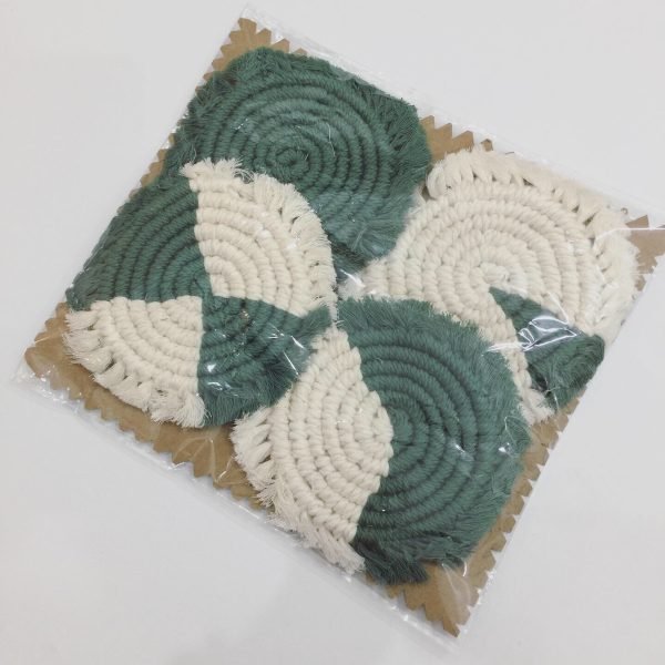 Lót ly macrame - Mẫu Tròn - Ảnh 2