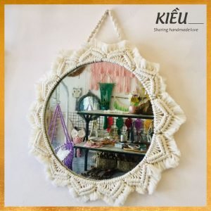 Gương Soi Trang Trí Macrame - Nhiều màu