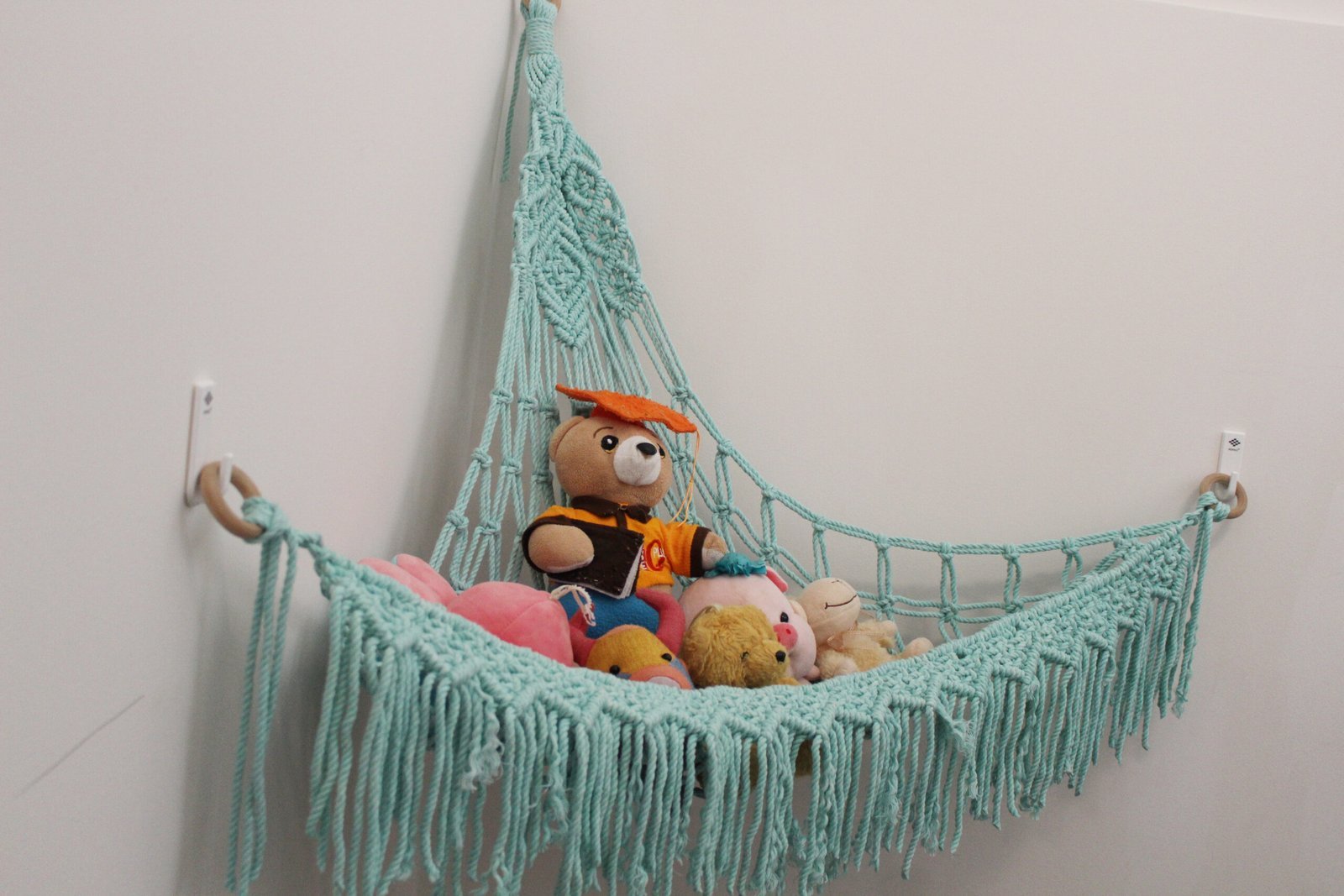 Kệ để gấu bông cho bé - Treo góc - Ảnh 4