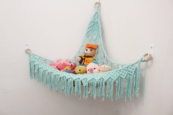 Kệ để gấu bông cho bé - Treo góc