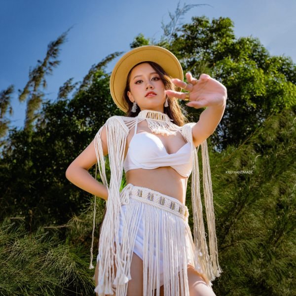 Set váy thắt dây Bikini Cover mùa hè cho các concept chụp ảnh cưới, ảnh biển - Ảnh 2