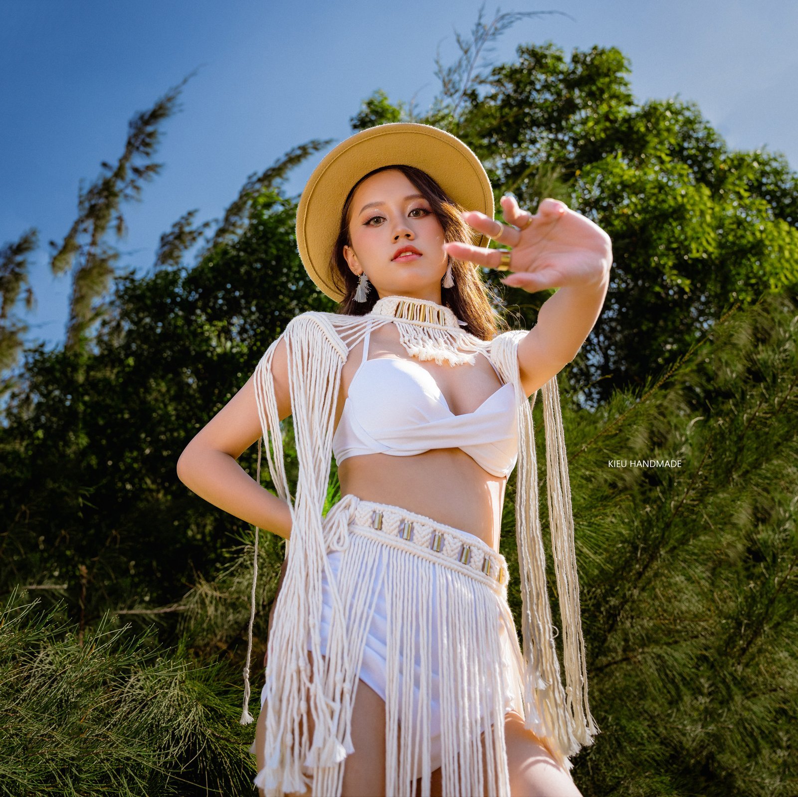 Set váy thắt dây Bikini Cover mùa hè cho các concept chụp ảnh cưới, ảnh biển - Ảnh 2