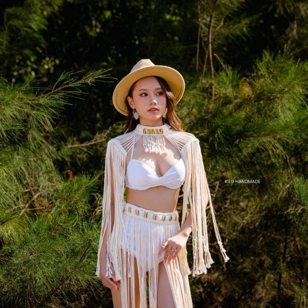 Set váy thắt dây Bikini Cover mùa hè cho các concept chụp ảnh cưới, ảnh biển - Ảnh 5