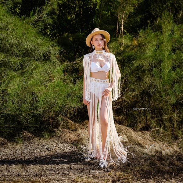 Set váy thắt dây Bikini Cover mùa hè cho các concept chụp ảnh cưới, ảnh biển