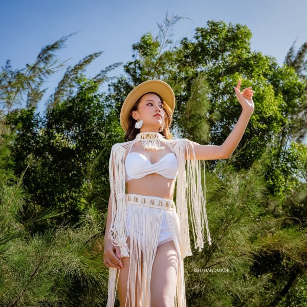 Set váy thắt dây Bikini Cover mùa hè cho các concept chụp ảnh cưới, ảnh biển - Ảnh 7