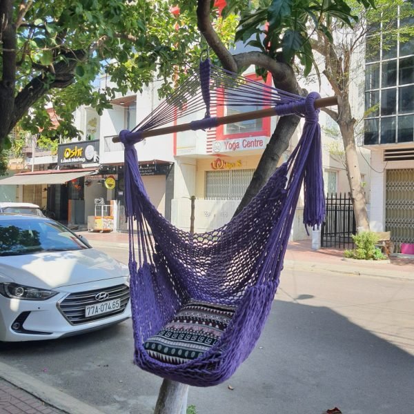 Võng Đu Macrame Vintage - Nhiều màu - Ảnh 5
